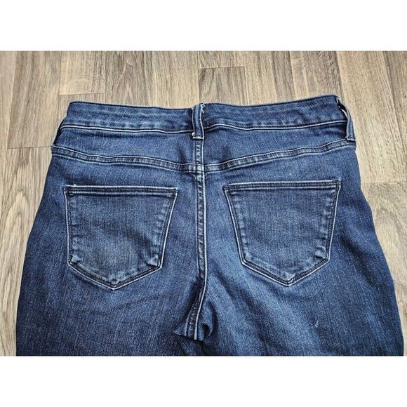 (3/$35) Universal Thread Size 2 / 26 Long Mid Rise Skinny Denim Blue Jeans - Picture 3 of 11